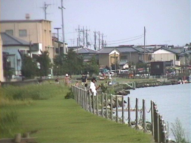 〔98/08〕牛堀・水郷北斎公園に着く